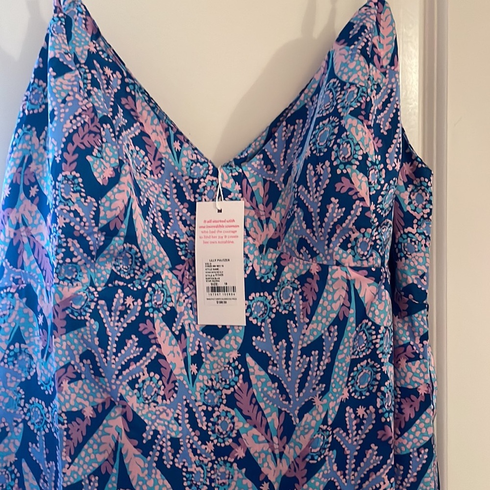 NEW Lilly Pulitzer Keana Satin Midi Slip Dress - Picture 7 of 8